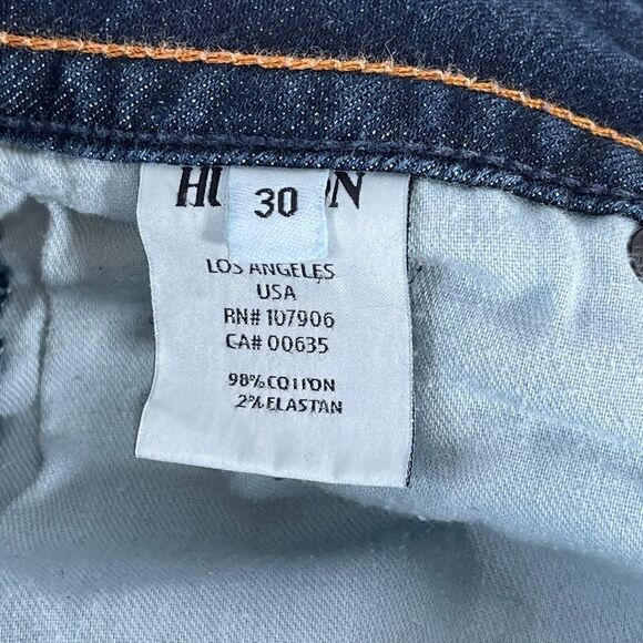 Hudson Distressed Bootcut Jeans Sz 30 - Picture 8 of 13